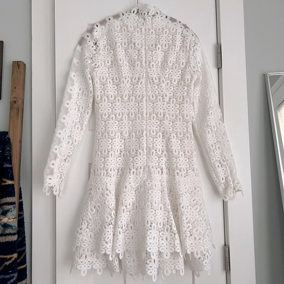 SIMKHAI Signature Joy Guipure Lace Mini Dress ASO Taylor Swift - Picture 8 of 15